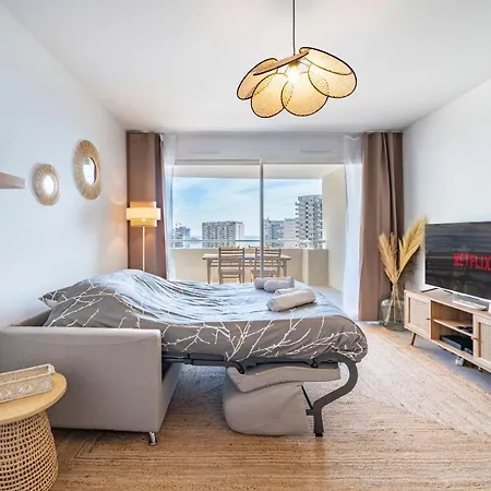 Terrasse Vue Mer, 5mn Monaco, Parking - An דירה